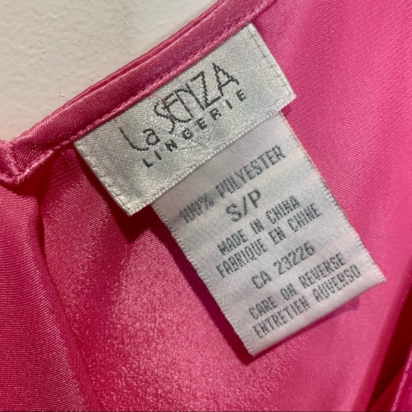 La Senza Pink Satin Open Side Lingerie Tank Top - Picture 5 of 5